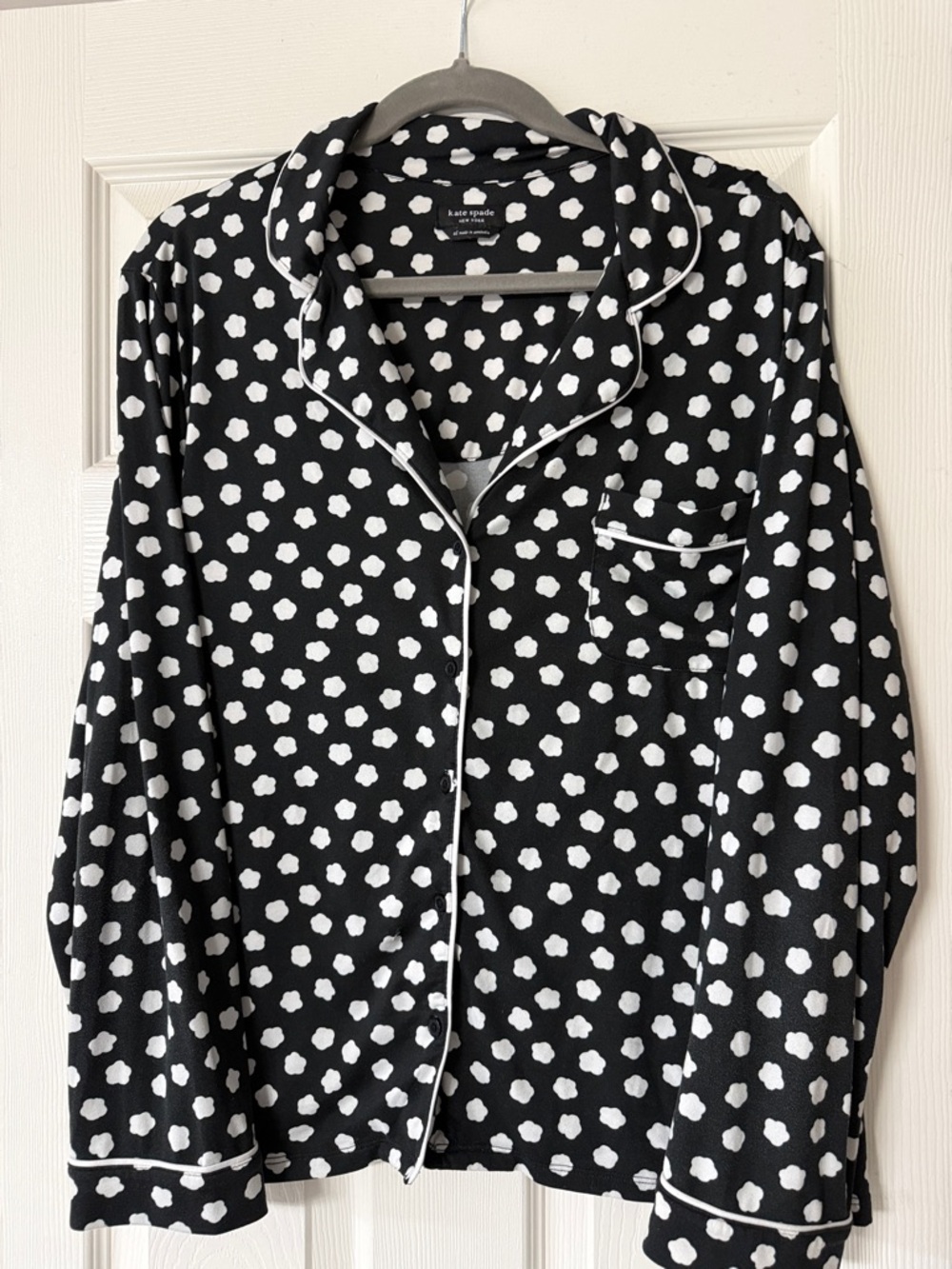 kate spade Black & White pajama set